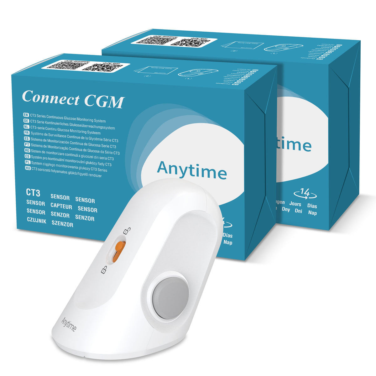 Gcm Sensor Continuous Glucose Monitoring (CGM) Replacement Sensor – 2x Disposable ...